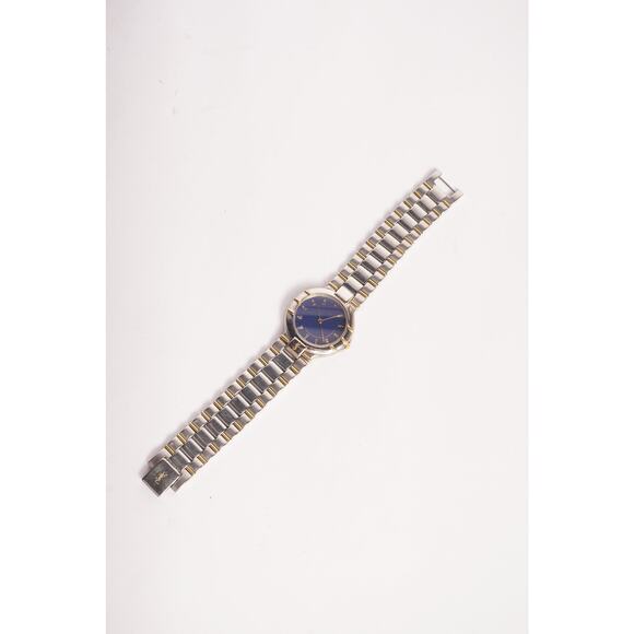 Yves Saint Laurent Blue Dial Two Tone Quartz Watch - Picture 5 of 5